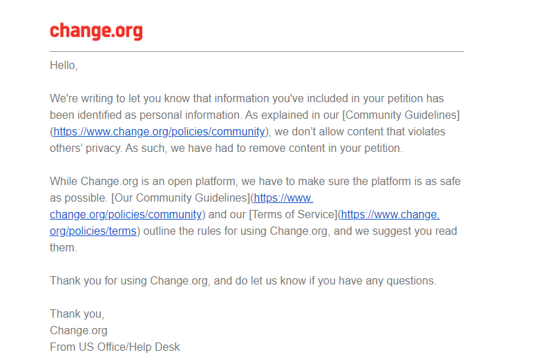 Racist John Yates is trying to get the petition deleted. #CancelJohnYates