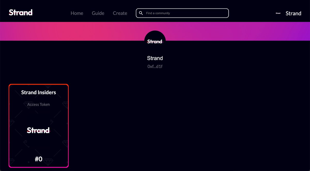 strandweb3's tweet photo. Happy Friday! Have a sneak peek at Strand. Mint community #NFTs, see your access tokens in a customisable profile and share exclusive content with your communities. Early access launch loading... #soon #web3 #polygon https://t.co/D76cqJfMqb