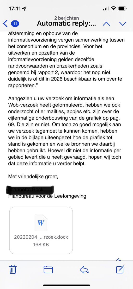 Soms krijg je hele bijxondere antwoorden op een Wob verzoek. Deze van <a href="/Leefomgeving/">PBL</a>  slaat zo ongeveer alles. <a href="/LNVTweedeKamer/">LNV Tweede Kamer</a> kreeg aantal keren toelichting op effect stikstofmaatregelen en staat instandhouding natuur. Ik vroeg om onderbouwing. DIE IS ER NIET.