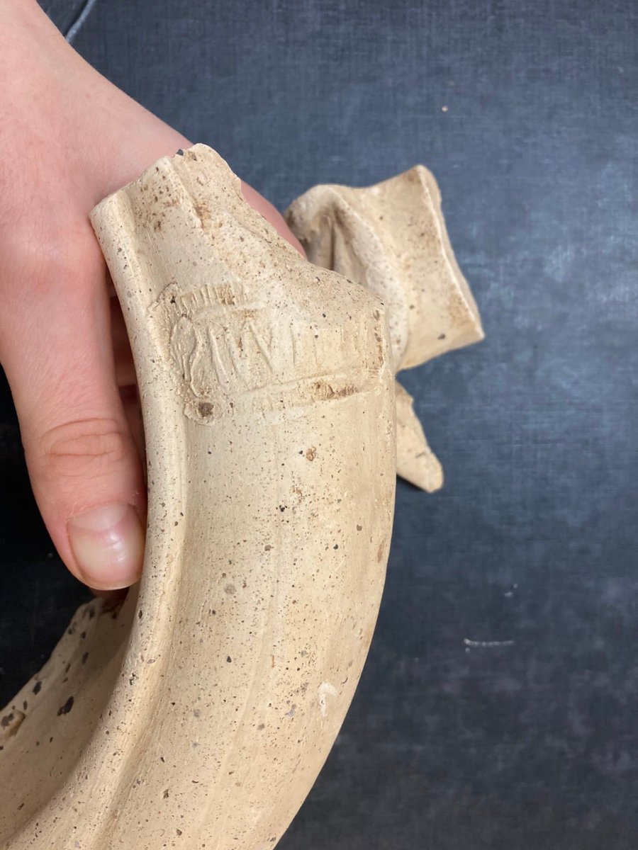 AS_WYAS's tweet photo. These are some of the finds from our Swinnow Park excavation at Wetherby. The first picture shows a piece of Roman mortaria, the second picture shows a collection of some of the post-medieval pottery from around the hall. https://t.co/vkvdsdue7X