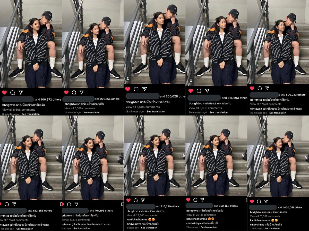 รูปไบร์ทตูกลายเป็นรูปที่มีคนกดไลค์เร็วที่สุดในไอจีไบร์ท 1แสนไลค์ภายในหกนาที 7แสนไลค์ภายในหนึ่งชั่วโมงกว่า 1ล้านไลค์ภายใน 3ชั่วโมงมันคือความปังยังไงหล่ะคะ สุดยอดไปเลยคับ ดีใจด้วยนะคับปังไม่ไหวแล้ว😭🤍 

#bbrightvc #ไบร์ทตู