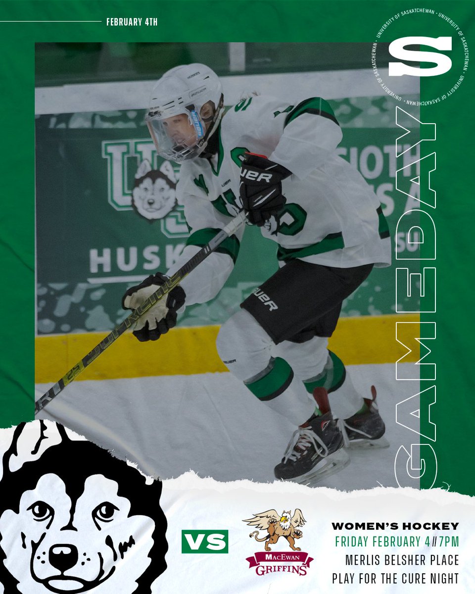 It's Play for the Cure Night tonight at Merlis Belsher Place! Join us as we auction off our special game-worn uniforms &amp; other great items to raise funds for Haven Kid's House.

🎟: usask.universitytickets.com
📺: cw.yaretv.com 
📻: <a href="/HuskieFANdotca/">HuskieFAN.ca</a>
 
#HuskiePride