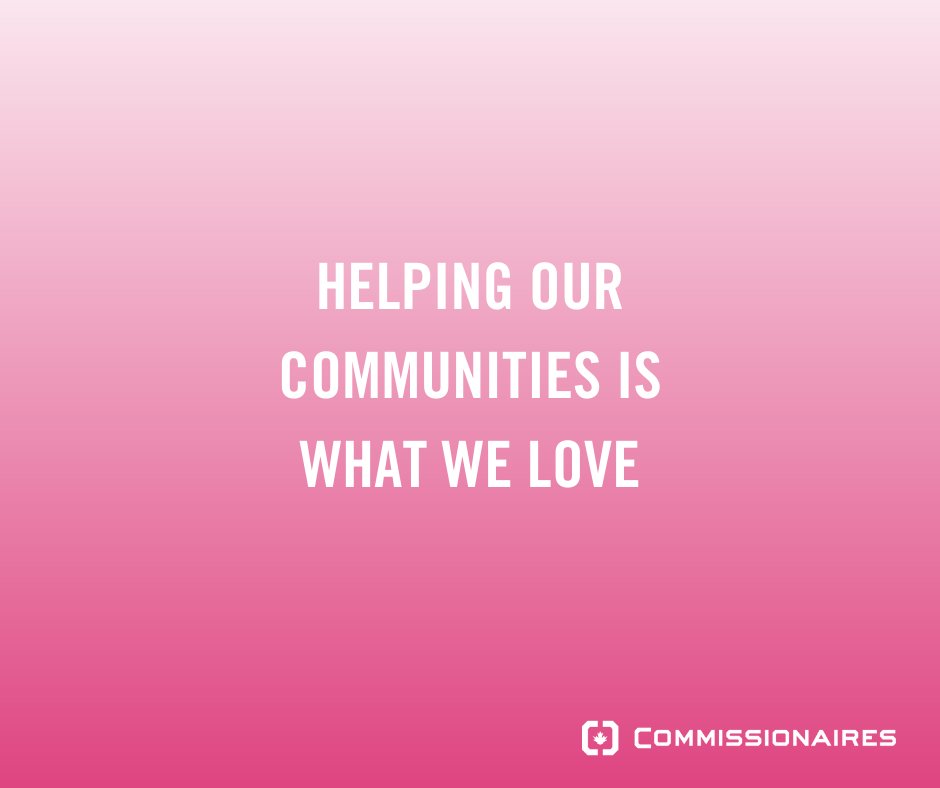 Happy Valentine’s Day from Commissionaires. Caring about what you do is important, which is why commissionaires are known for our service with a smile. #valentinesday #love
