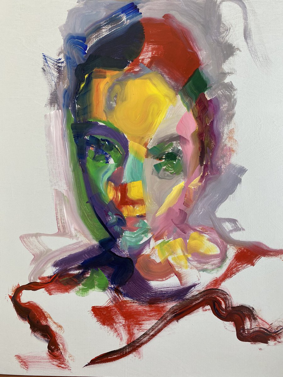 brandonistrippy's tweet image. painted this with my opposite(left) hand. i like the loose, uncoordinated, indistinguishable look it results in. will be incorporating this top secret technique into future works