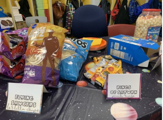 scsdoh's tweet photo. Snyder Park 3rd Grade students in Ms Teglas’ class enjoyed an “Outer Space Book Tasting!” Through Wit &amp; Wisdom curriculum, students receive creative, fun instructional practices which keep them excited about learning. #WitandWisdom #SnyderParkElem #FutureRocketScientists https://t.co/8mki6yb5wp