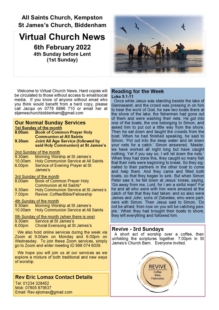 BiddenhamChurch's tweet image. This week's news and message