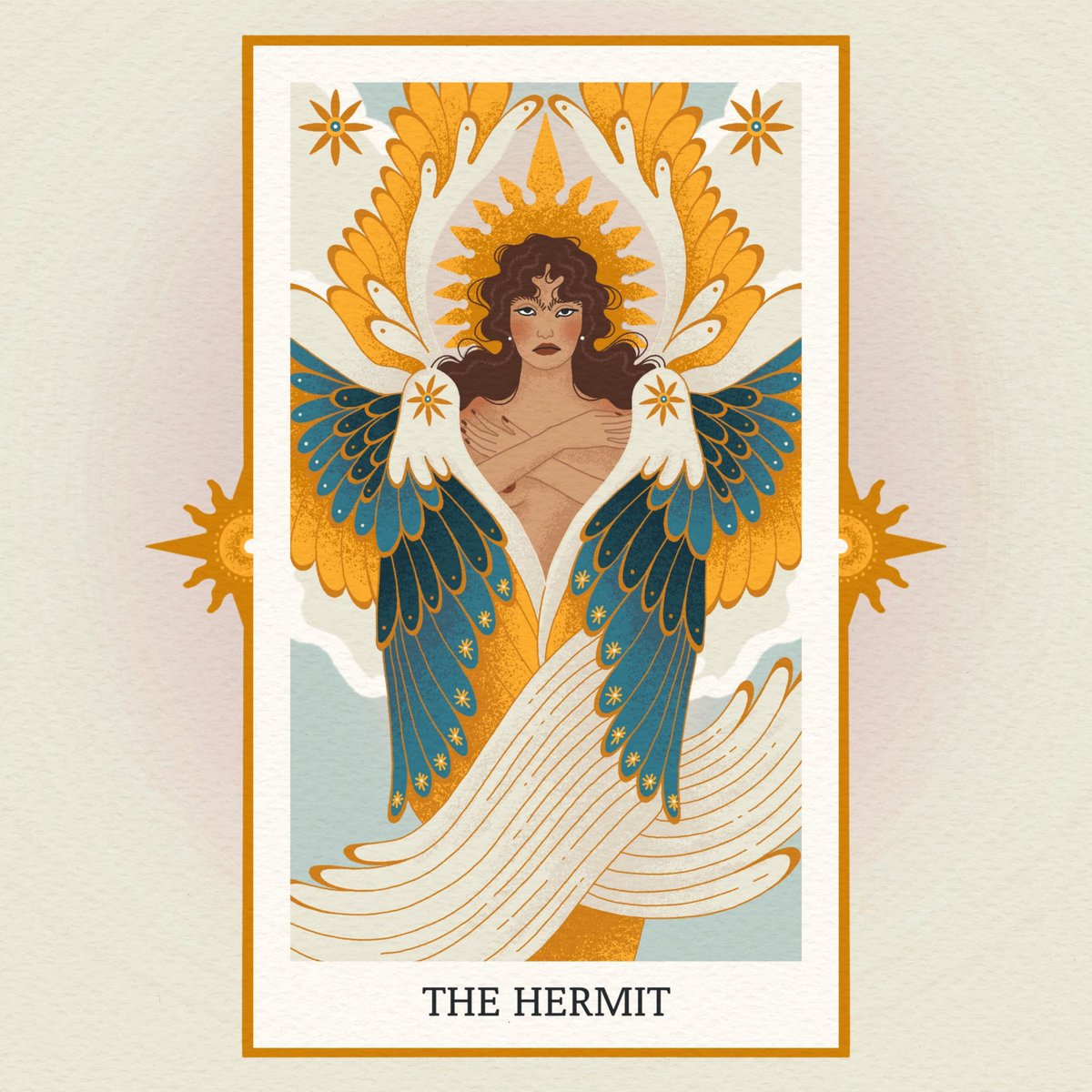 'The Hermit' from my 'Etheric' Tarot deck 💖 you can follow my journey creating this female only deck on my Instagram! bebhinn_eilish 🌞

#feministartist #tarotcreator #tarotreader #feministart #irishartist #witchcraft #femaleenergy #sapphicart