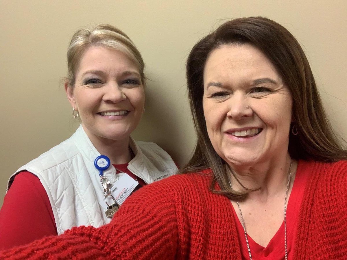 LMUCSON's tweet photo. We are rocking red! Today is National Wear Red for Women Day, a day set aside during February - Heart Month - to raise awareness of cardiovascular disease and heart health in women. Cardiovascular disease takes the life of one in three women. #LMU #CSON #WearRedDay https://t.co/7e3Fw16G3E