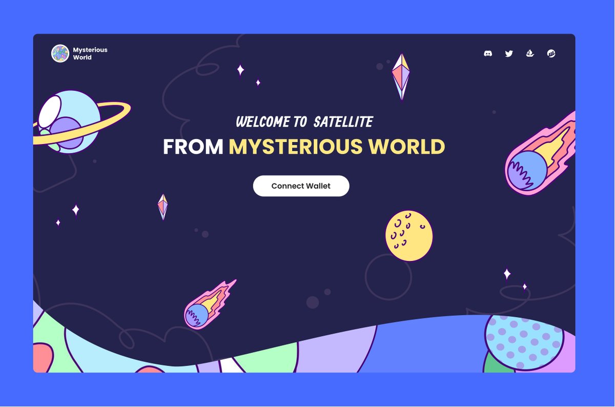 Mysterious World 🌎

Satellite 📡 a dedicated dashboard for all holders 👀

Coming soon... ⏰