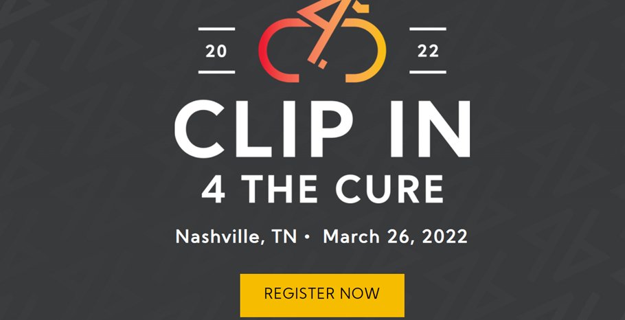 CathyEngMD's tweet photo. In honor of #WorldCancerDay PLS support:
1⃣EVENT: Inaugural spinning 🚴‍♀️ Clip in 4 the Cure 
2⃣DATE: Sat 3/26/2022 8AM
3⃣GOAL: $$ #cancerreseearch @VUMC_Cancer 
The ONLY NCI-Designated #Cancer Center in #Tennessee 
Join us! 
https://t.co/M8SuGAA2EX
@RajivAgarwalMD @ejdavis25 https://t.co/xzlDdrfvTK