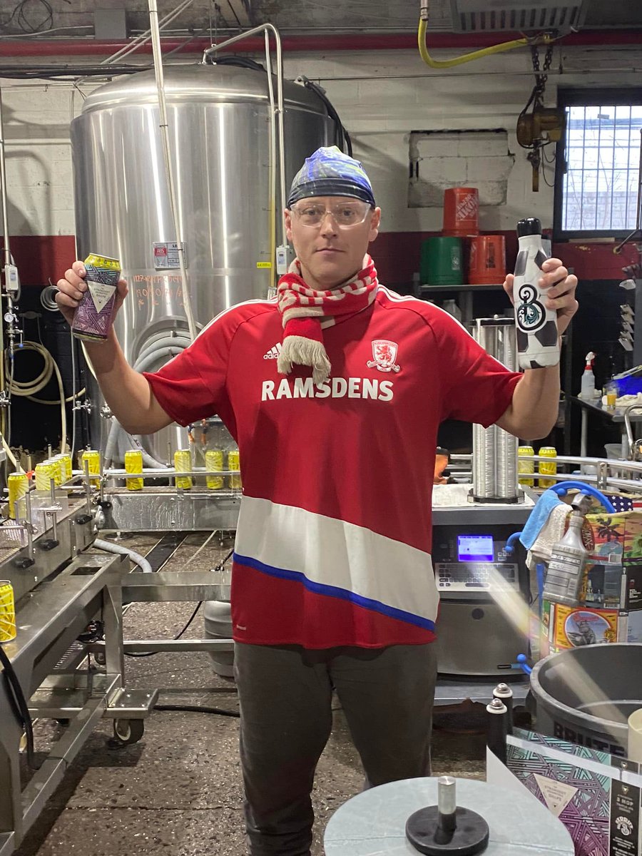 utbna's tweet photo. Some of us over here have to work during today's MASSIVE game, but @IanWJPeach has gone to his New York brewery READY FOR IT!🧣

TV: ESPN+🇺🇸 / Sportsnet1🇨🇦
KO: 3pm ET / 2pm CT / 12pm PT⏰

LIVE: NYC-@FFactoryNY
Calgary-@Ship_and_Anchor
Los Angeles-Robin Hood

#UTB @Boro #FACup 🏆 https://t.co/tyan9gVp4o