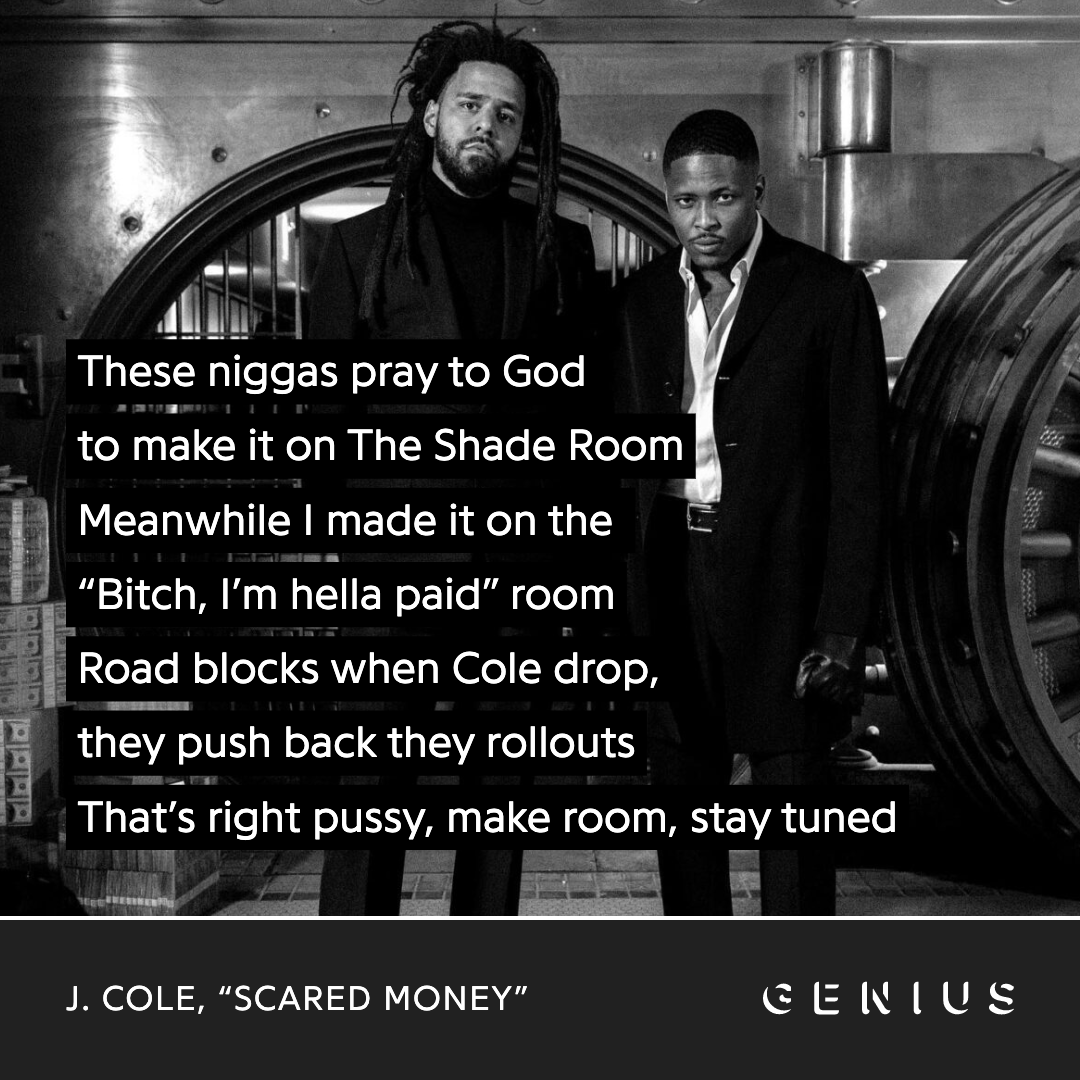 Genius's tweet photo. j. cole's 2022 feature run is already a problem, and it sounds like he's just getting started 👀 https://t.co/QukVt5AlQv
