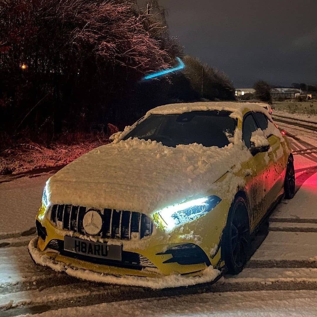 DriveAMG's tweet image. A35 ❄️❄️ Snow time = Fun time #driveamg
