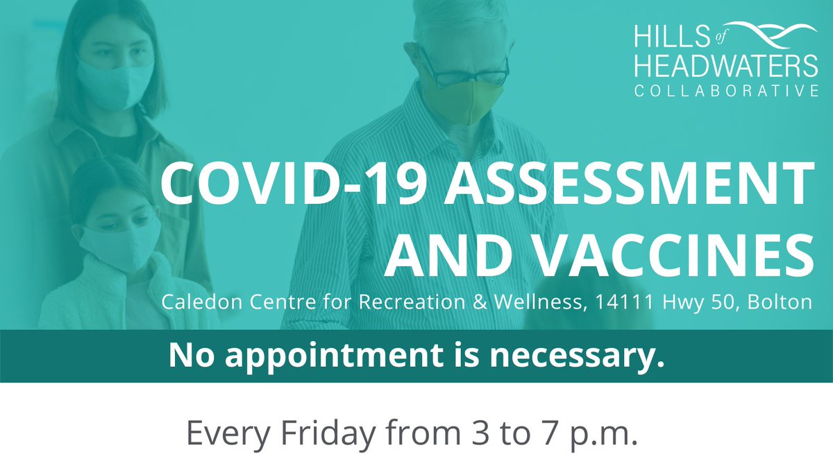 hhcollaborative's tweet photo. The Hills of Headwaters Collaborative OHT COVID Response Site in Bolton offers easy access to assessment, testing and vaccines – no appointment necessary!

📍14111 Hwy 50, Bolton
🕓 Fridays, between 3-7 p.m.

For more information visit: https://t.co/VcaY23oypi https://t.co/uLT9H5MIJe