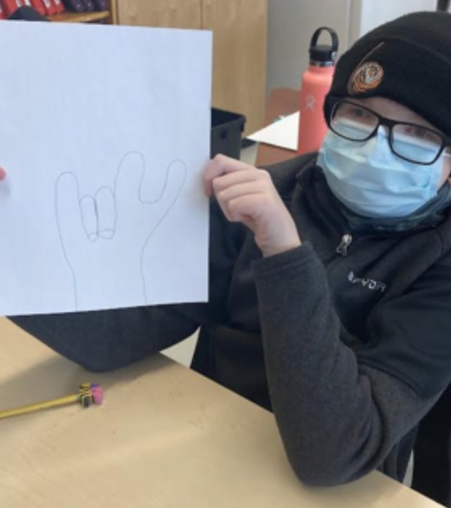 whsglp's tweet photo. Happy Valentine’s Day #asl Making Valentine Cards for our senior friends at Carlingwood Manor. @OCDSB @WoodroffeHS @kimelmer https://t.co/v2jvij5Azi