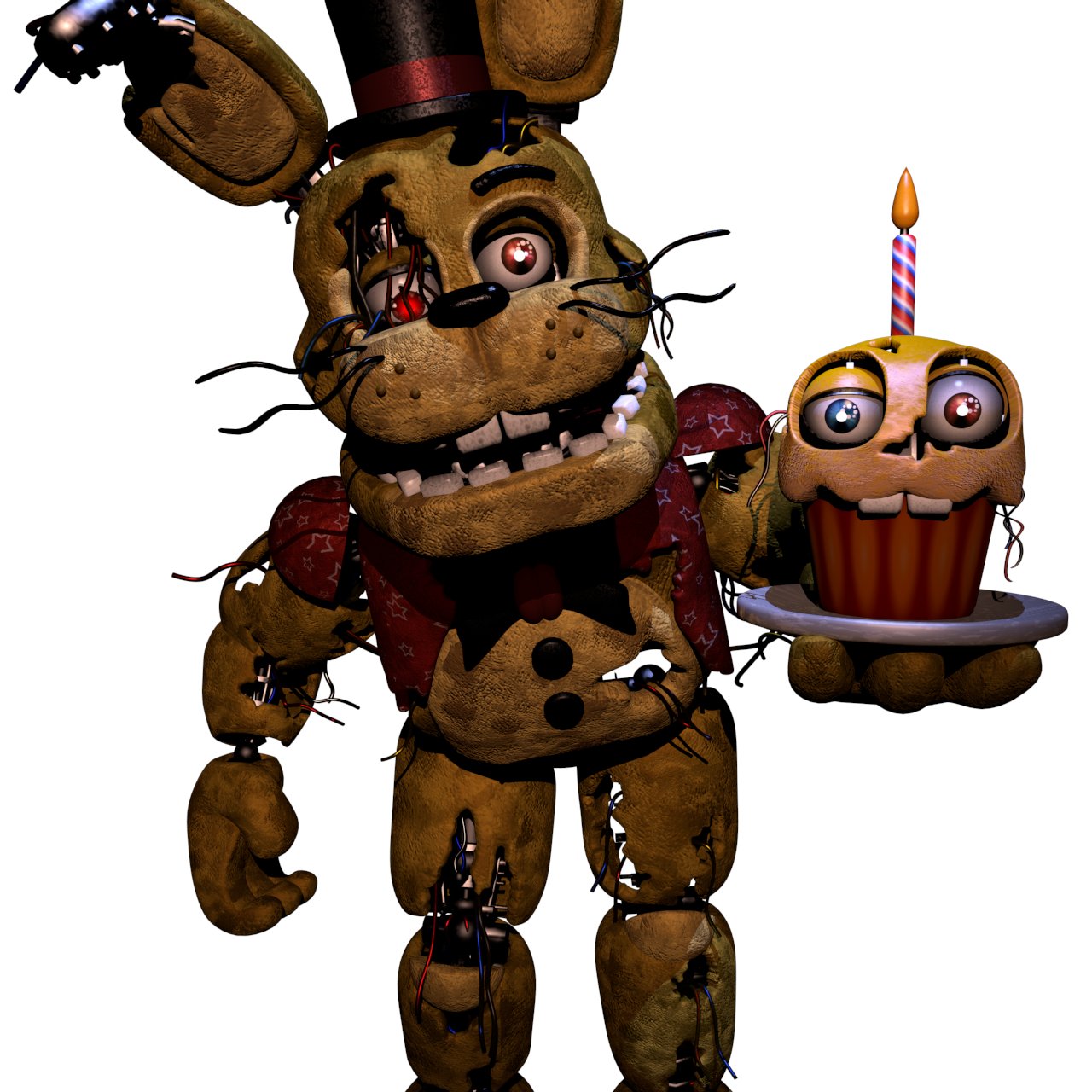 Emulator on X: The brokens fanart by @2_gamer09 #FNAF #OC #model  #render #Animatronic #fnaf  / X