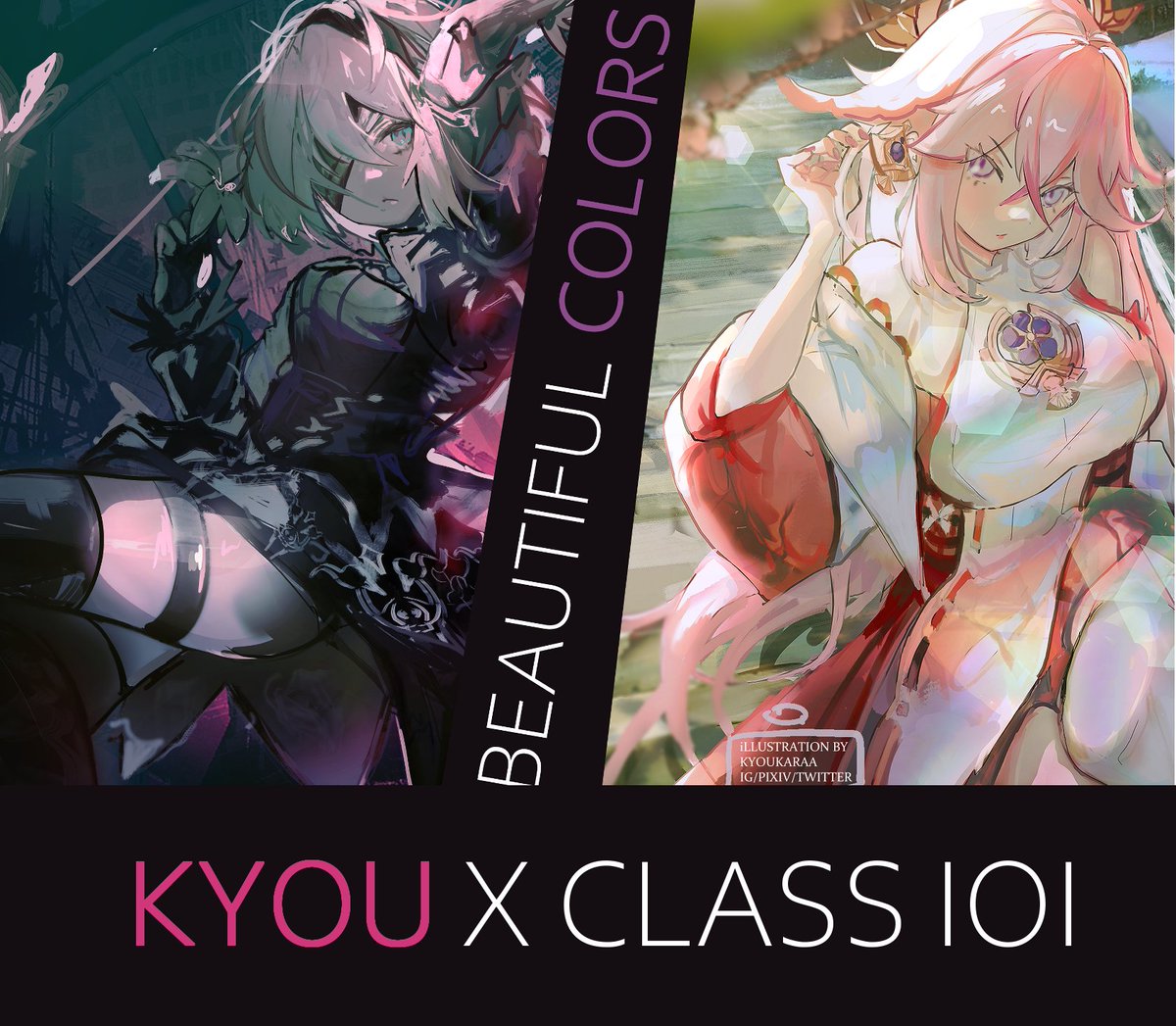 Kyoukaraa🌸 illustrator @Dokomi A309 on X: [RT❤️] CLASS101 x KYOU! Heyho!  I am super excited to finally spill the beans! I am planning an online  class with Class101, I kindly ask for