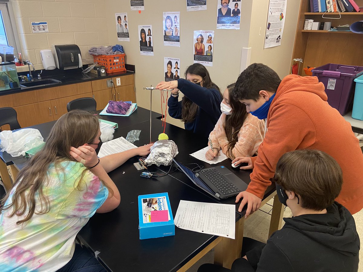 ChrisHynes18's tweet photo. Stem students made brain impact simulators this week in Ms. Radford’s classroom and then tested out the effectiveness of their homemade helmets. Kudos to Ms. Leader for helping make this project a reality! @StemCcps @SharonD_Lilly https://t.co/msY6zQVa8P
