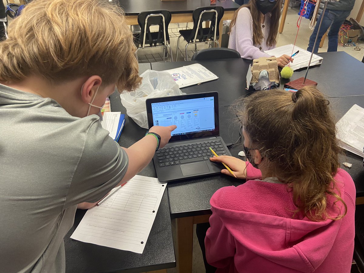 ChrisHynes18's tweet photo. Stem students made brain impact simulators this week in Ms. Radford’s classroom and then tested out the effectiveness of their homemade helmets. Kudos to Ms. Leader for helping make this project a reality! @StemCcps @SharonD_Lilly https://t.co/msY6zQVa8P