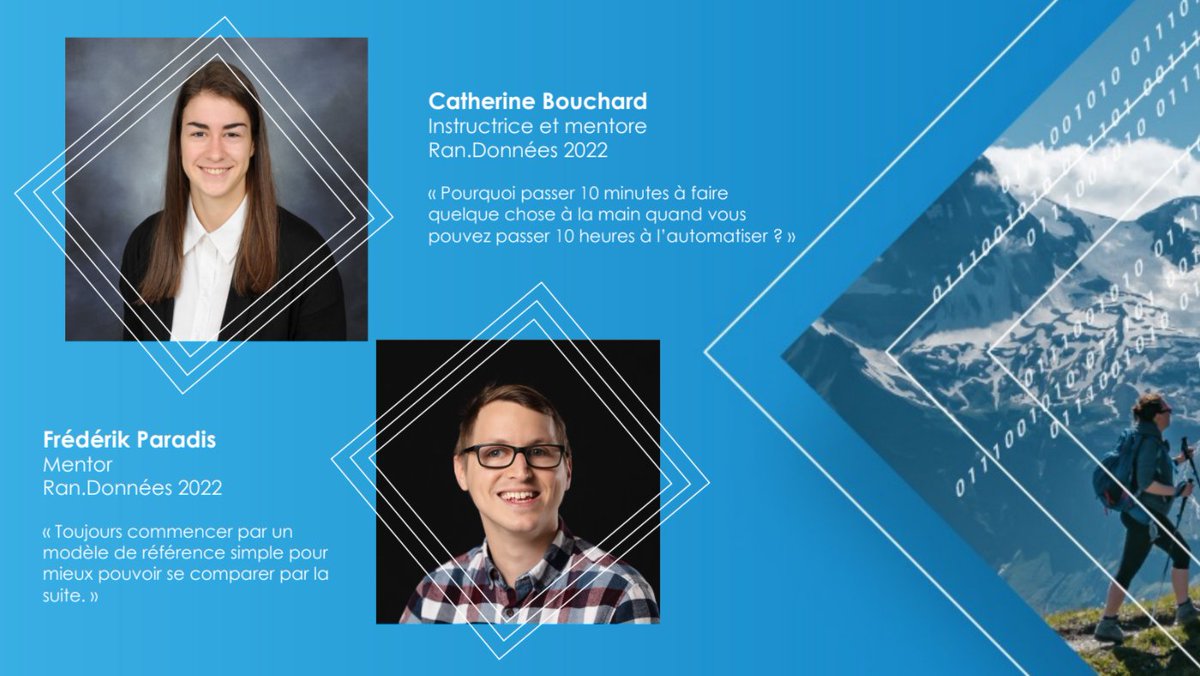 ⛰️Merci à Catherine Bouchard et Frédérik Paradis pour l’accompagnement plein d'humour et d'esprit critique qu’ils offrent à nos randonneur.euse.s!
👉Plus d'infos : ivado.ca/evenements/100…
🤝En collaboration avec <a href="/CRDM_UL/">CRDM_UL</a> <a href="/IID_ULaval/">Institut Intelligence et données (IID) - ULaval</a> CONTINUUM <a href="/SavoirMontfort/">Institut du Savoir Montfort</a> et @Korbit_Tech
