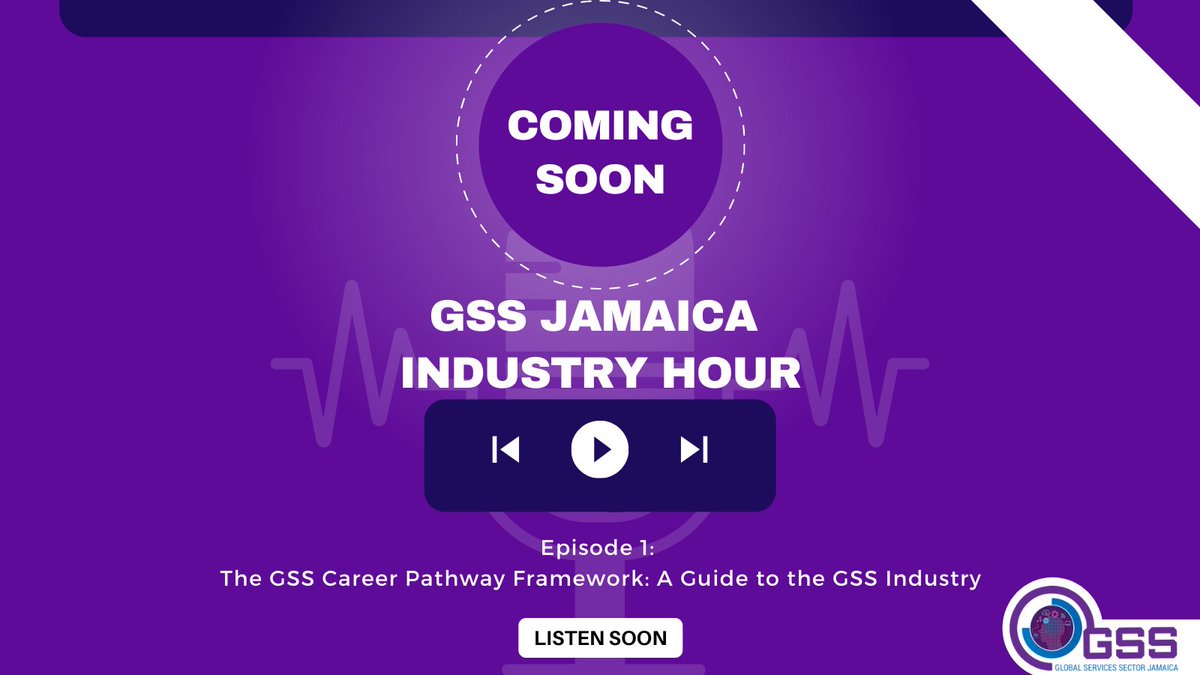 gssjamaica1's tweet photo. The GSS Project is pleased to introduce to you a space where members of the industry can discuss the various opportunities within the sector - introducing the monthly GSS Jamaica Industry Hour Podcast! The 1st podcast episode later this month! #GSSpodcast #GSSJamaicaIndustryHour https://t.co/k0KltjLe02