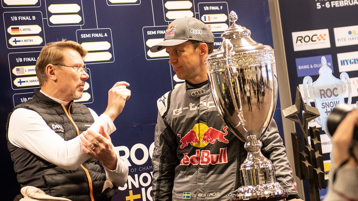 teknikensvarld's tweet image. Mattias Ekström pekas ut som favorit till #RaceOfChampions. Läs mer på ---&amp;gt; bit.ly/3rtqOwM 

#ROC #Pitea #Sweden #Sverige #MattiasEkstrom #MikaHakkinen #racing #iceracing