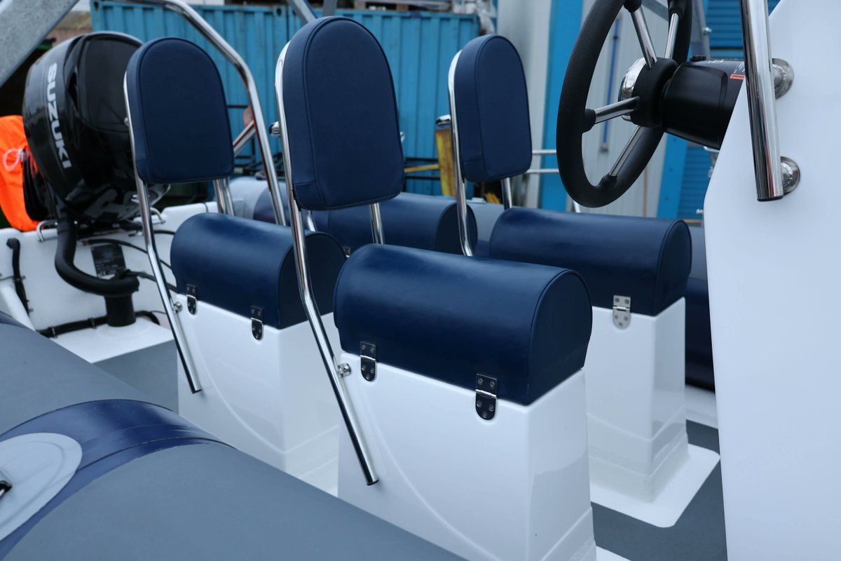 ribcraft's tweet image. RIBCRAFT 5.3 PRO delivered this morning! Fully equipped with an ocean double console, four one person jockey seats, heavy-duty A-Frame &amp;amp; Suzuki 90hp outboard engine. It is then on the custom trailer designed to transport the Ribcraft RIB and two laser dinghies. Ready to go!