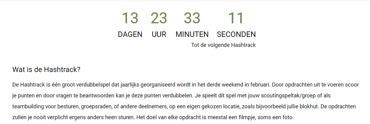 kiezen je eigen opdrachten <a href="/De_Stentor/">De Stentor</a>
<a href="/Scojesa/">Scouting Scojesa</a> <a href="/admiraliteit14/">Admiraliteit14</a> @admiraliteit8
<a href="/regiodrenthe/">Scouting Regio Drenthe</a> @jeugdjournaal <a href="/hjbwateregge/">HJB Wateregge</a>
<a href="/hdemontfort/">ScoutingH.deMontfort</a> <a href="/GelreGroep/">Scouting Gelre Groep</a> <a href="/DeGelderlander/">De Gelderlander</a>
<a href="/scoutmagazine/">SCOUT Magazine</a> <a href="/scoutingholendr/">Scouting Holendrecht</a> <a href="/ScoutingPiusX/">Scouting Pius X</a>
<a href="/scoutingpvg/">Scouting PVG</a> <a href="/ScoutingNijkerk/">Scouting Nijkerk</a> <a href="/ScoutingBernulp/">Scouting Bernulphus</a>
<a href="/ScoutingLuctor/">Scouting Luctor</a> doemee