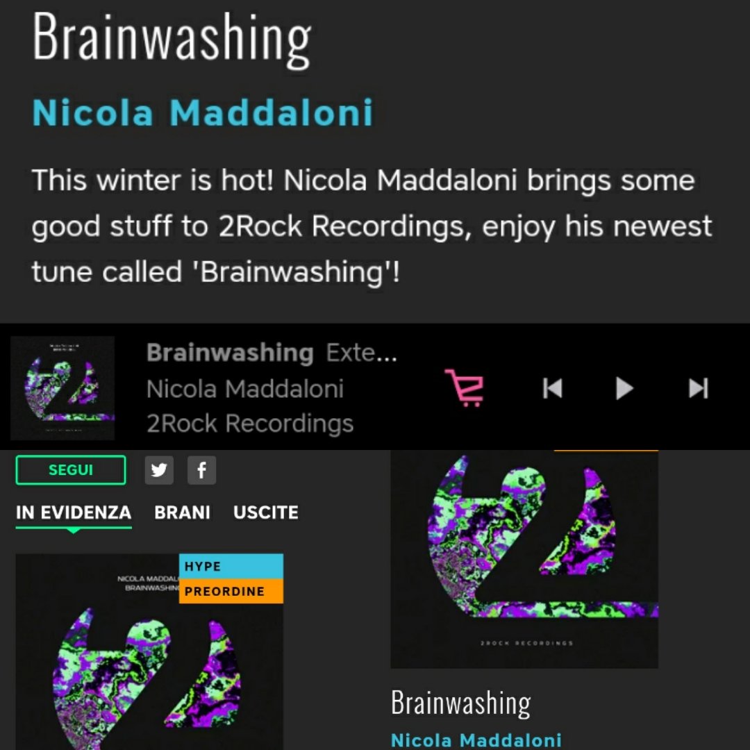 NMaddaloniMusic's tweet photo. New music is coming out one week from now. "Brainwashing" its available in prelisten | preorder ⤵️
https://t.co/YwTpS86AbR
@2RockRecordings
#Trancefamily #Trance #UpliftingTrance #Techlifting https://t.co/q6MPP8f8k2
