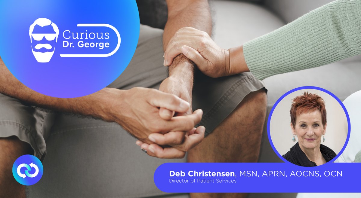 Every day, we help people make sense of #advancedcancer treatment. Key to this is our Director of Patient Services, Deb Christensen, MSN, APRN, AOCNS, OCN. In the latest from Curious Dr. George, Deb shares how she uses her background as a #nursenavigator: cancercommons.org/latest-insight…