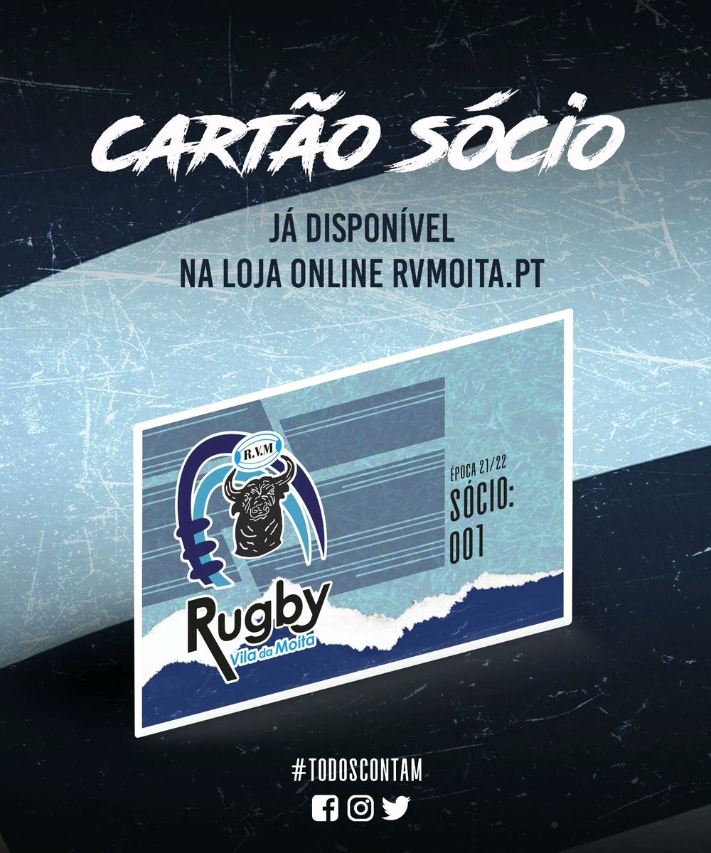 Já és sócio do RVM nesta época? Agora podes adquirir na Loja On-line juntamente com outro merchandising e com entregas em casa. Vê mais em:
w w w . r v m o i t a . p t / l o j a 

Brevemente vão estar disponíveis as parcerias em vigor.  
•
•
•
•
•
#TodosContam