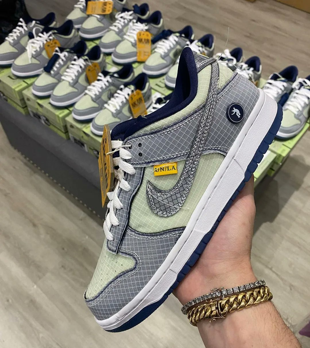 アプリ NIKE Nike Dunk Low Pistachio 27cmの通販 by よもぎ｜ナイキならラクマ 専用 UNION × メンズ