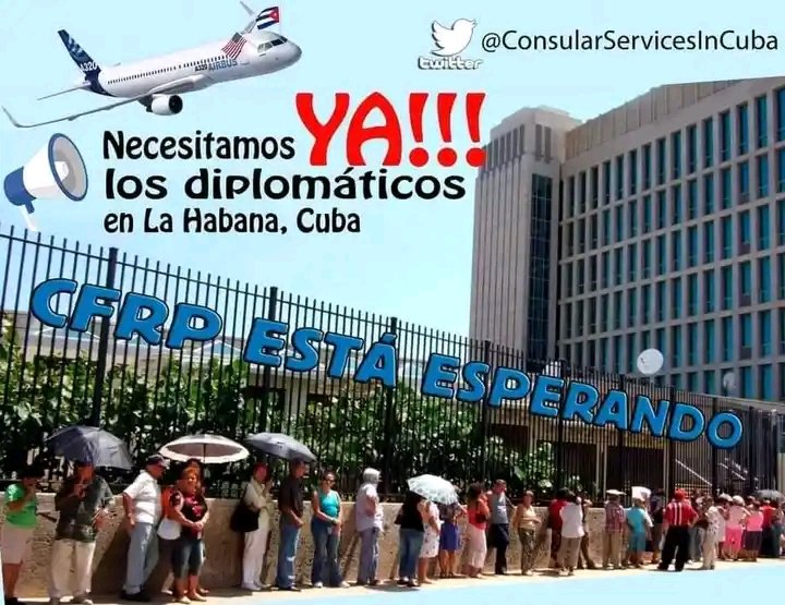 Lea_Cuba's tweet photo. No mas espera, necesitamos los servicios consulares en La Habana ya #RestartCFRP #ConsularServicesInCuba @POTUS @FLOTUS @SecBlinken @SecMayorkas @camafs @USEmbCuba https://t.co/uPSAcRQWmR