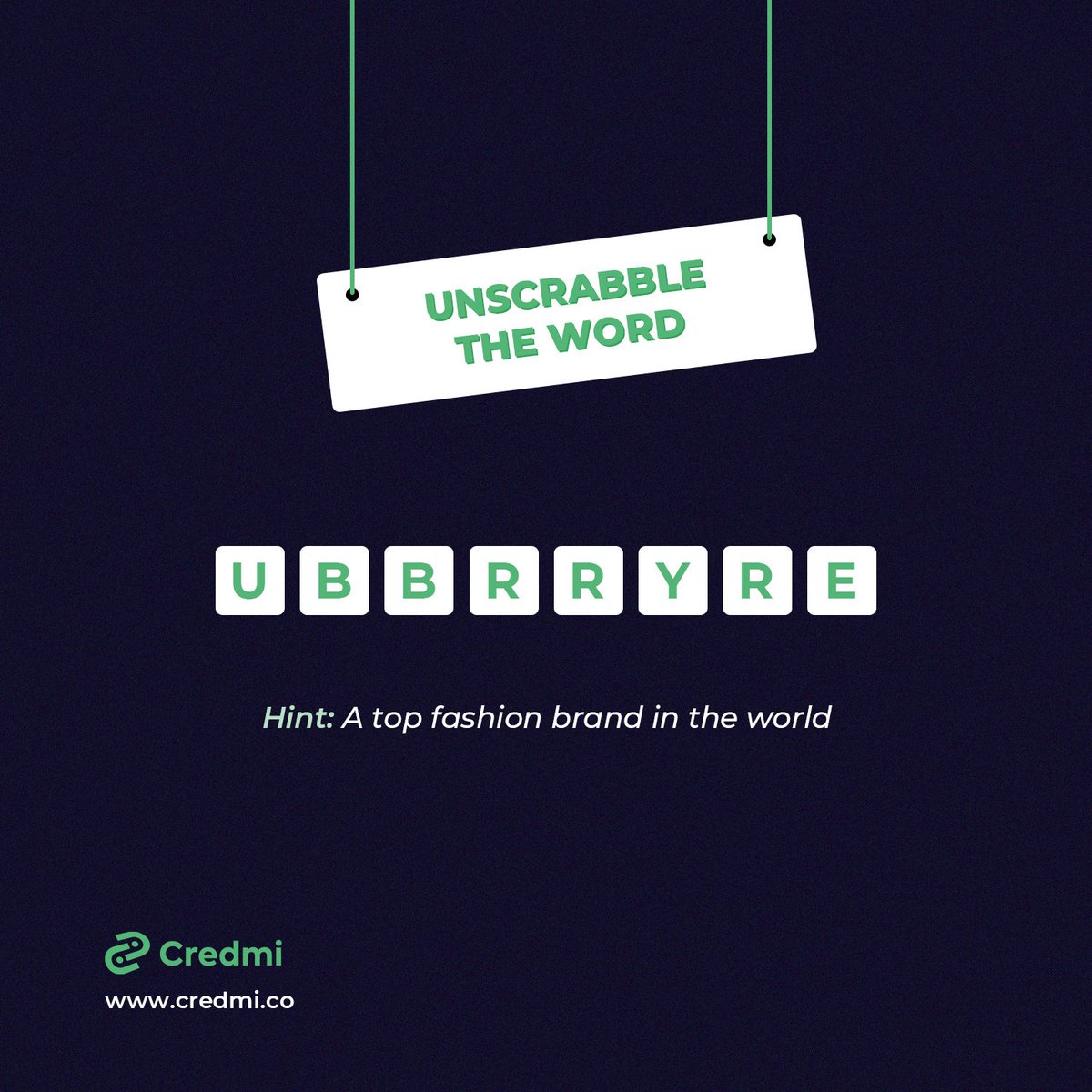 credmidotco's tweet photo. Hey Credmians, TGIF!!
This shouldn't be difficult🤠.
Tag the brand when you figure it out😃.
#credmi
#ASUU https://t.co/KApmJVQQJh