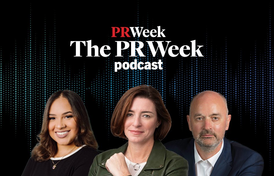 PRWeekUS's tweet photo. This week on the podcast, PRWeek editorial director @Steve_J_Barrett and reporter @_SanchezSabrina are joined by Una Pulizzi, global head of corporate affairs at @Kyndryl.

LISTEN NOW: 
https://t.co/7oK6QiZRrP
 
#podcast #PRWeekPodcast #JoeRogan #crisiscomms #publicrelations https://t.co/FyuYKgkKSG