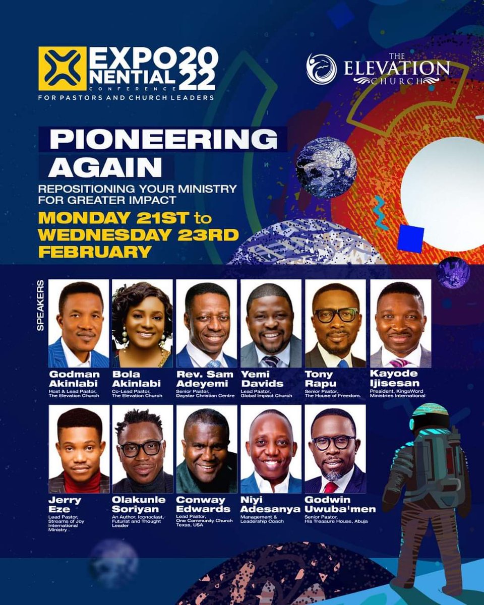 wpccglobal's tweet photo. Hello Friends,
You can now be a part of the #ExponentialNG Conference 2022 in Port Harcourt @Wisdompowerph 

Register now at https://t.co/mSuSTN8t65

Date: Monday 21st to Wednesday 23rd February 2022.

#Exponential2022 #SAG #wisdompowerph https://t.co/KERKUjUIPy
