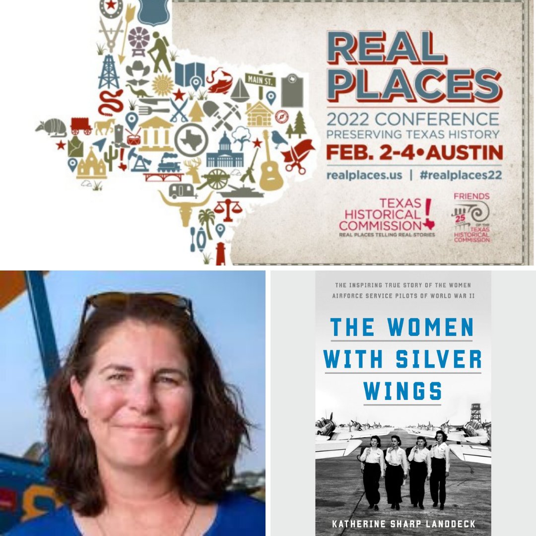 friends_thc's tweet photo. On day 2 of #RealPlaces22 Dr. Katherine Sharp Landdeck,author of “The Women with Silver Wings: The Inspiring True Story of the Women Airforce Service Pilots of World War II," gave an incredible presentation about the lessons in perseverance from the women Airforce Service Pilots. https://t.co/40FKOm7Ql7