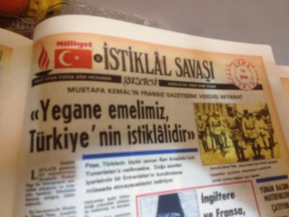 10 Ekim 1919 MUSTAFA KEMAL'in Fransız Gazetesine verdiği mesaj!