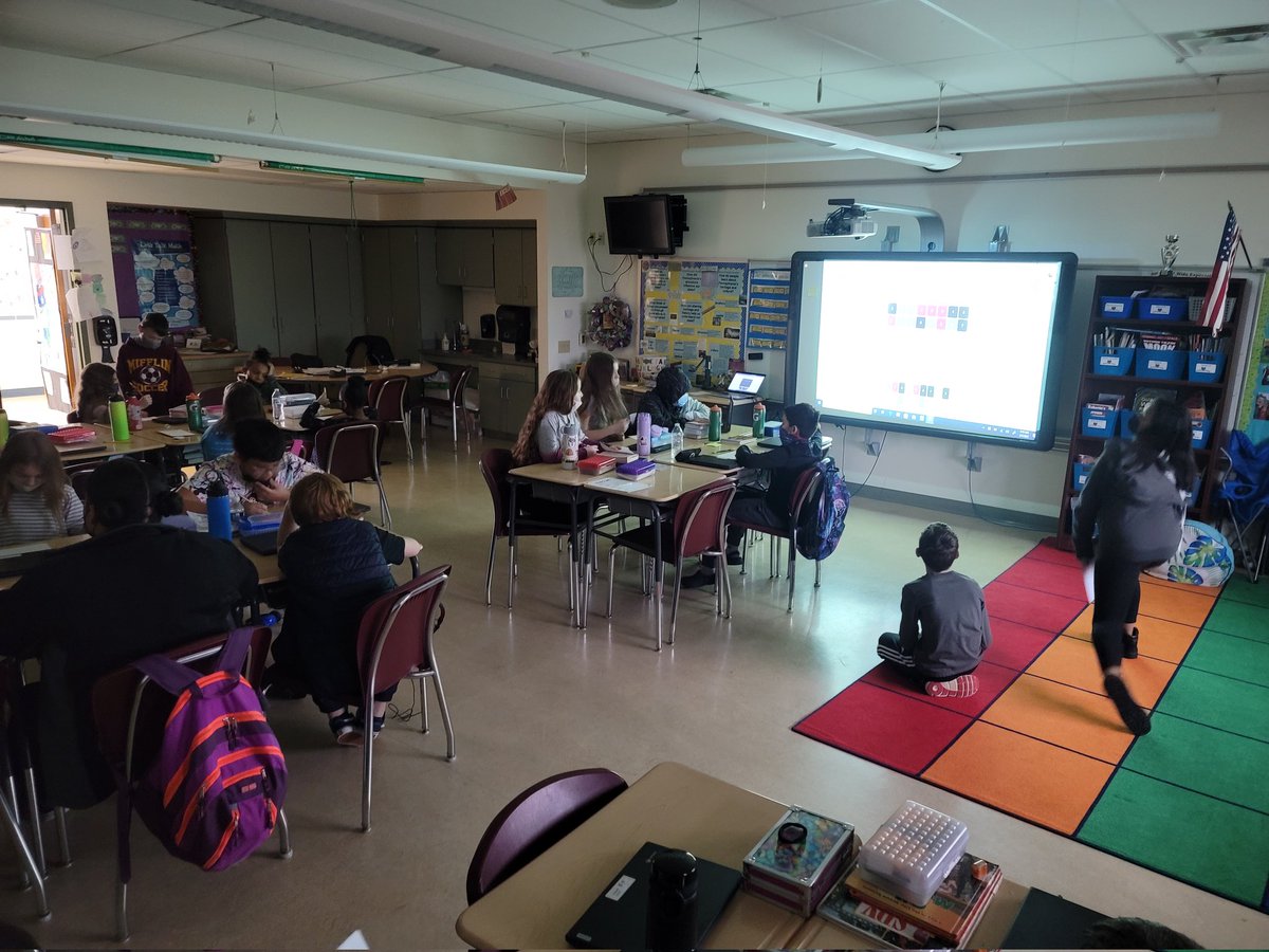 Our Marvelous Mathematicians used <a href="/nerdlegame/">Nerdlegame</a> to challenge ourselves during Morning Meeting.  They did an  amazing job.......solved the math puzzle on 3rd try! #nerdlegame #nerdle #mifflinsd