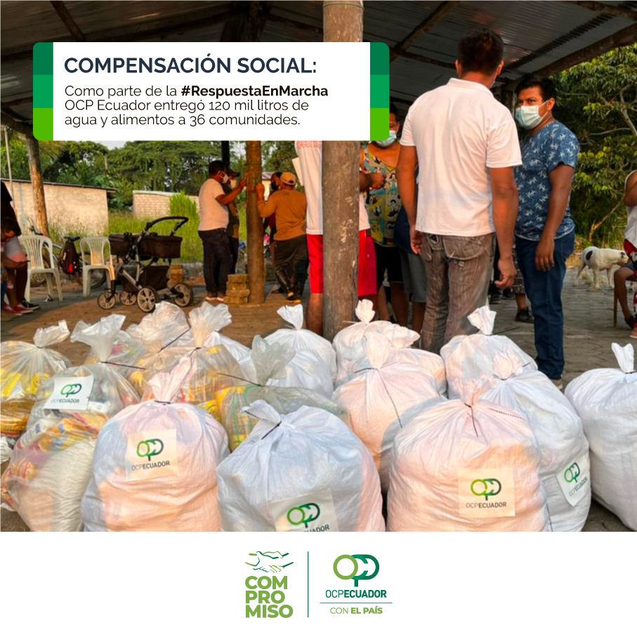 OCPEcuador's tweet photo. #OCPEcuador entregó 120 mil litros de agua a 36 comunidades. La acción será sostenida de manera que las familias cuenten con agua. 

También se inició con jornadas médicas para atender a las comunidades. 

#OCPseHaceCargo #OCPcumple #CompromisoOCP https://t.co/igV7V8HCXq