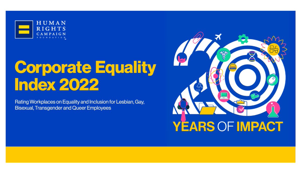 This year, Aramark received a perfect score of 100 on the Human Rights Campaign Foundation’s 2022 Corporate Equality Index. We're honored to be recognized by the @HRC for our commitment to LGBTQ+ workplace equality & inclusion. #PursueWhatMatters #WeAreAramark #AramarkPride