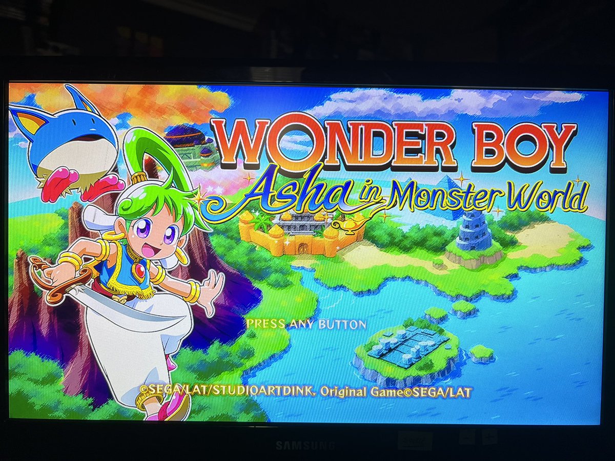 acomicbookguyc's tweet photo. Next up, Wonder Boy: Asha in Monster World. Love the series and I already beat the Mega Drive version years ago. Let’s give it a go for 1 Game a Month #1GAM https://t.co/dGgAzTH6d0