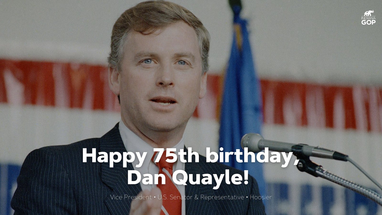 Happy 75th birthday, Dan Quayle! 
