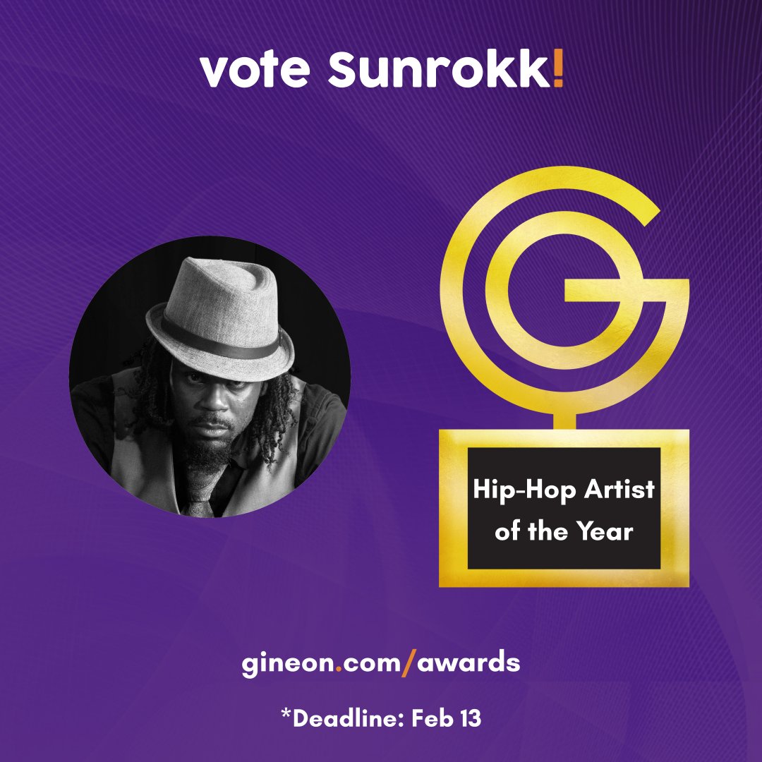 miccheckbb's tweet image. Vote @sunrokk for Hip-Hop Artist of the Year in the Gine On?! People's Choice Awards!

Link to vote: gineon.com/hip-hop-artist…

#Sunrokk #HipHop #Artist #Rapper #TeamMicCheck #Barbados #Bajan #BIM