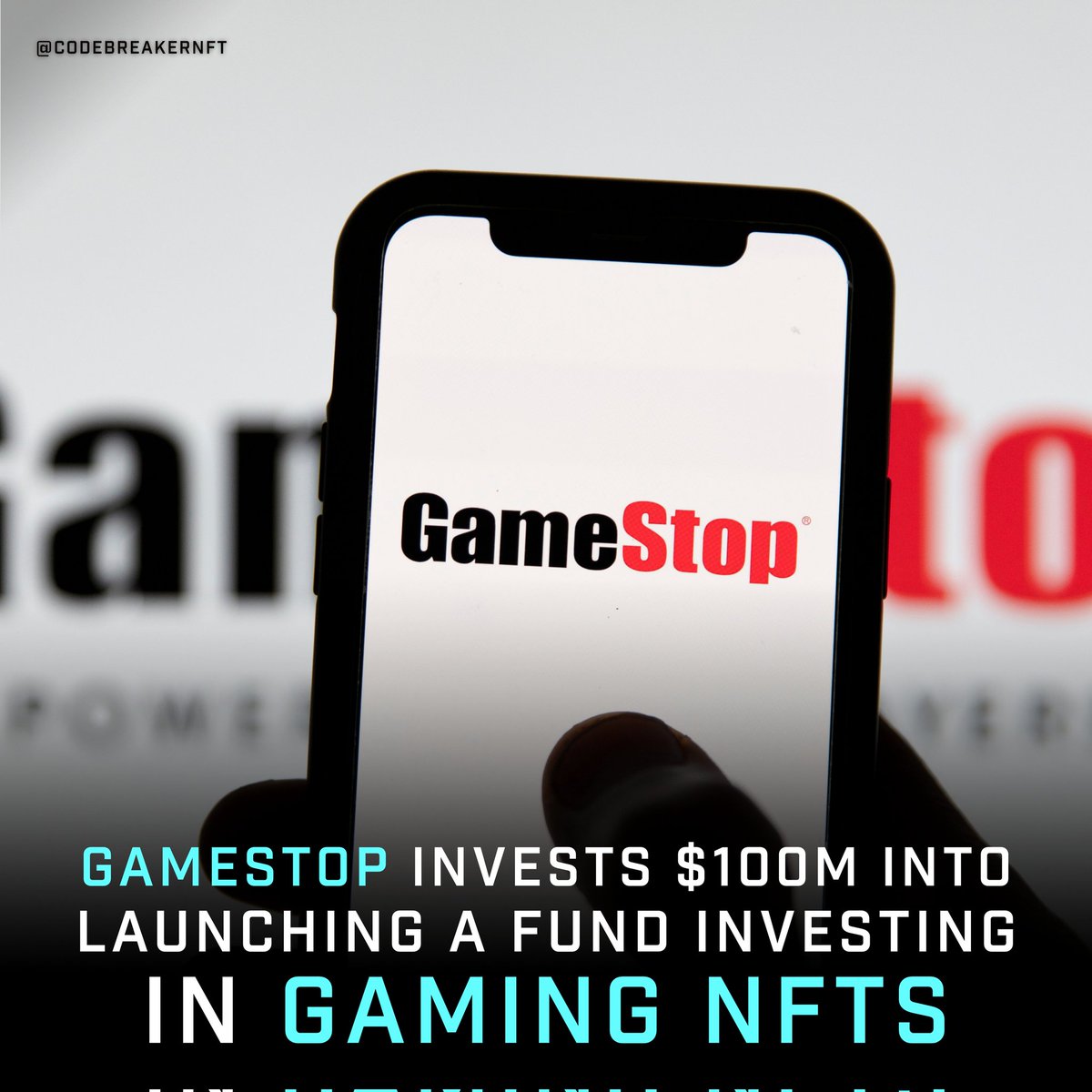 codebreakernft's tweet image. GameStop is not done making headlines yet!

#NFTGiveaway #GameStop #GME #NFTGaming #nft #nfts