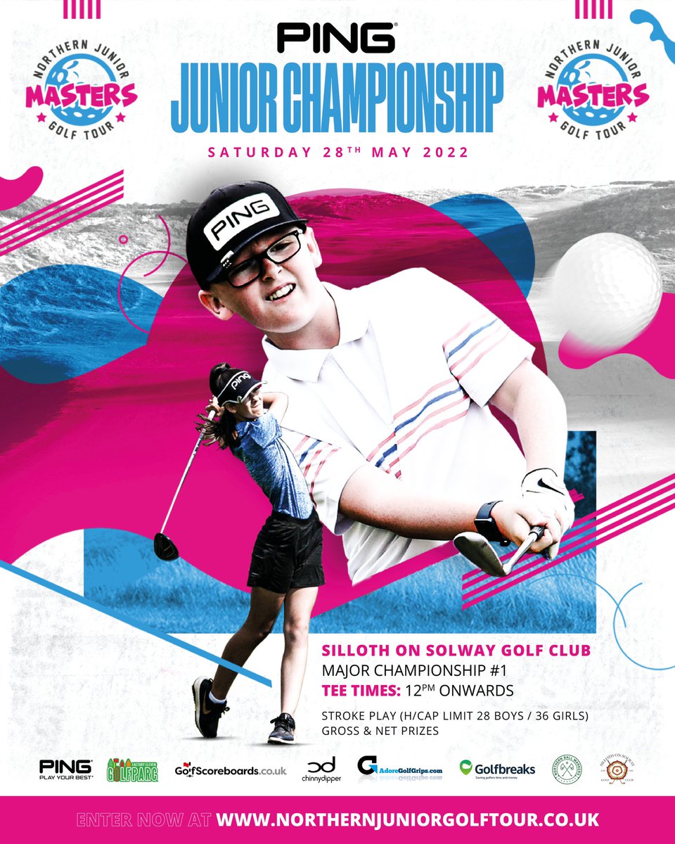 🚨PING JUNIOR CHAMPIONSHIP🚨

We’re proud to announce that our first Major Championship will be sponsored by <a href="/PINGTourEurope/">PING Golf Europe</a> on Sat 28th May at <a href="/sillothgolfclub/">sillothgolfclub</a> 

To book your place in our first Major Championship please visit northernjuniorgolftour.co.uk/masters