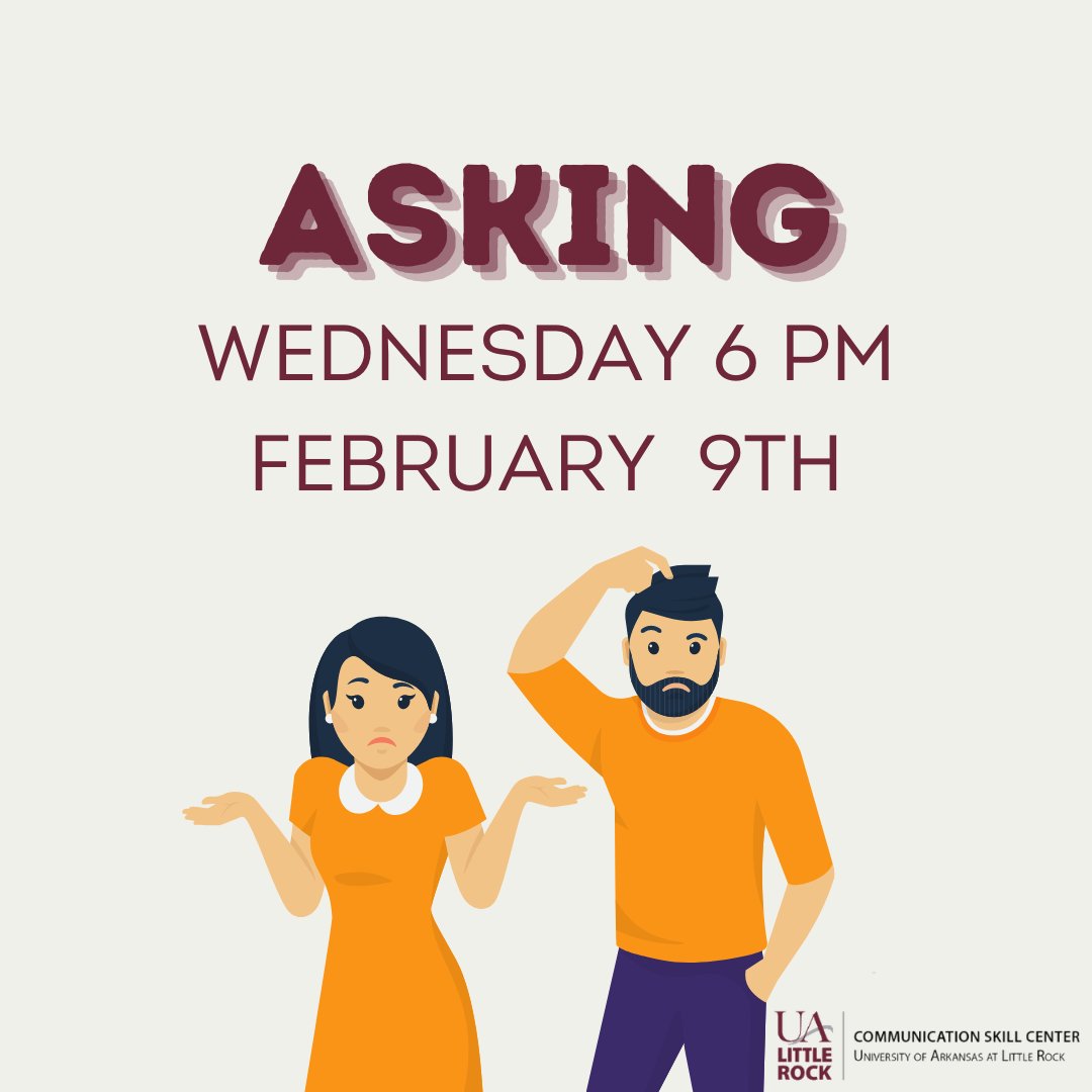 CommSkillCenter's tweet image. It all starts with a question to discover the unknown! Join us for our virtual Positive Communication Night where we will explore "Asking". You can find the link at forms.gle/57osLDzzCddHLC…
 See you there!