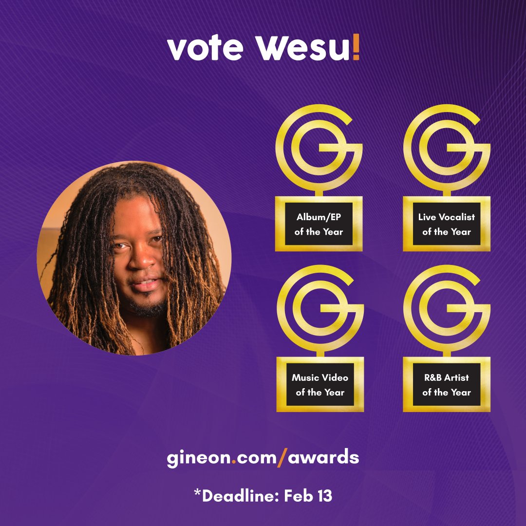 miccheckbb's tweet image. Vote for Wesu Wallace in these categories in the Gine On?! People's Choice Awards:

Album/EP of the Year
Live Vocalist Of The Year
Music Video of the Year
R&amp;amp;B Artist of the Year

Link: linktr.ee/miccheckbb

#WesuWallace #Singer #Musician #TeamMicCheck #Barbados #Bajan #BIM