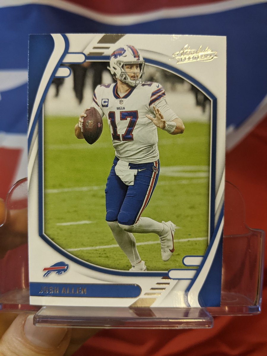 IestynTHarris's tweet photo. New #BillsMafia giveaway! This time, it's a trio of 2021 Absolute cards: Josh Allen, Stefon Diggs, and Emmanuel Sanders 👀

To enter:
1) Follow Me
2) Retweet this tweet
That's it!

Winner announced on Wednesday, so stay tuned 🦬 https://t.co/5sAmKN9nmc https://t.co/HfRwoYh2Sw