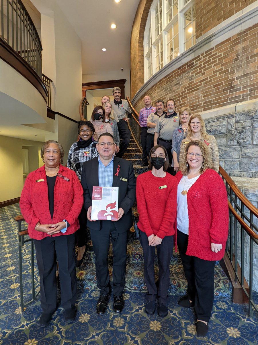 AmericanHeartVA's tweet photo. A special thanks to our Roanoke Heart Ball and Go Red luncheon hosts at @TheHotelRoanoke for Going Red for Women today! Thanks for your support of our mission! #GoRedVA #AmericanHeartVA https://t.co/EvZFEm1LKY